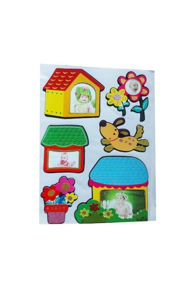 BV Autocolant decorativ - Căsuțe foto, 45 cm (WX-EB002)