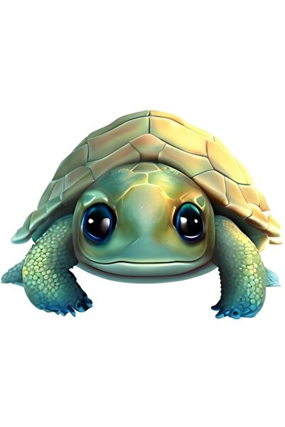 BV Autocolant decorativ - Broască țestoasă, Verde, 80 cm