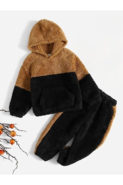 shop Unisex siwit kapsunlu peluş kış aylarında konforlu