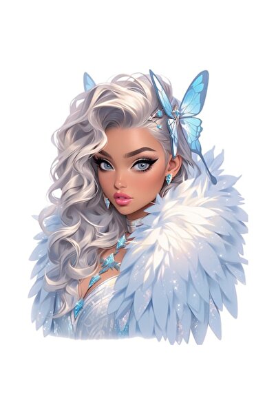 BV Autocolant decorativ, Prințesă, Alb, 1374STK-9