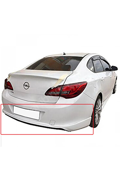 AkmTuning Opel Astra J Sedan Custom Arka Ek Difüzör Siyah Plastik 2011+ Arka-difizör-bodykit-ek-karlık