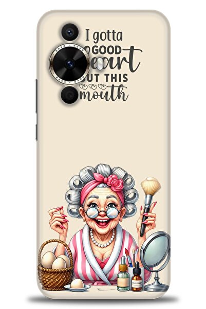 Rulet Aksesuar غطاء متوافق مع هاتف هواوي نوفا 12S HD مطبوع - غطاء سيليكون مصم...