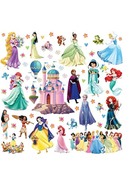 BV Декоративен стикер с принцеси, 70 см