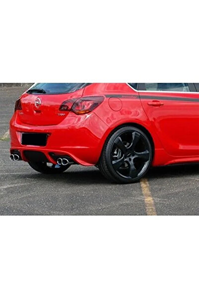 AkmTuning Opel Astra J HB irmsicher Arka Ek Difüzör Parlak Siyah 2009 2010 2011 2012 Arka-difizör-bodykit-ek