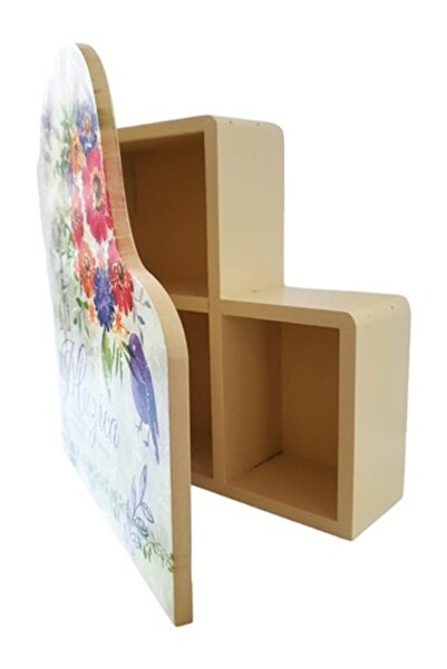 BV Caseta din lemn, Multicolor, 24 cm, GXL026