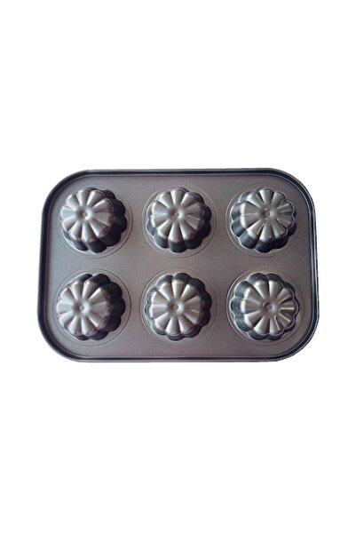 BV 6-Muffin Baking Tray, Floral Pattern, 26.5 cm, 218COF