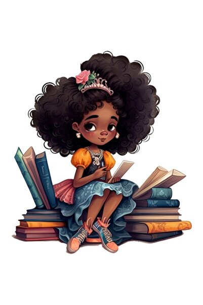 BV Autocolant decorativ - Mică prințesă, multicolor, 67 cm