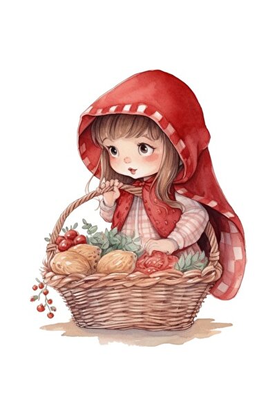 BV Autocolant decorativ - Scufița Roșie, roșu, 76 cm