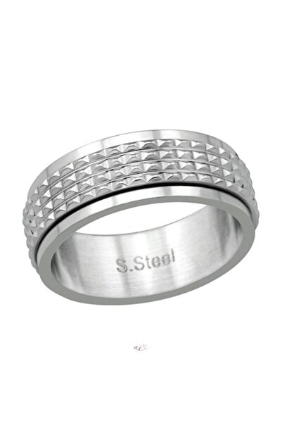 BV Inel din oțel chirurgical, alb, mărimea 9