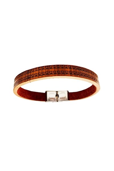 BV Faux leather bracelet, Brown, A4B62