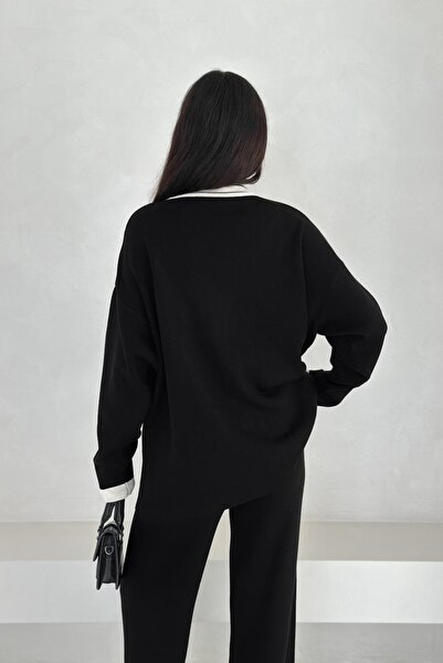 Noi Belis Oversize Pocket Detailed Knitwear Bottom-Top Set Aw25Au0022