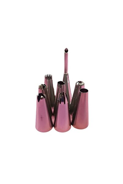 BV Комплект от 8 дюзи за тръби от неръждаема стомана, розови, 59COF