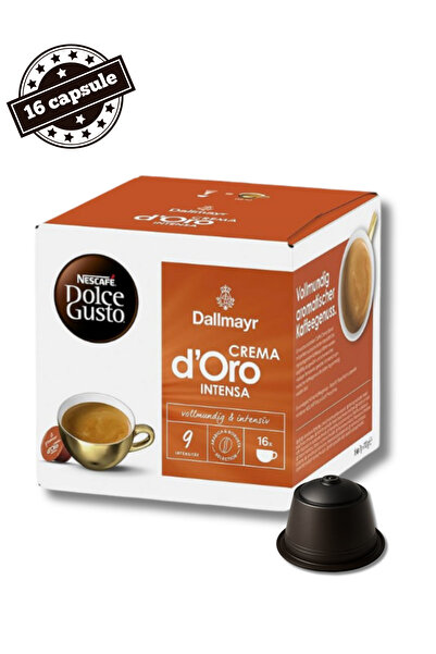 Dallmayr 16 Capsule Crema D'Oro Intensa - Compatibile cu Dolce Gusto