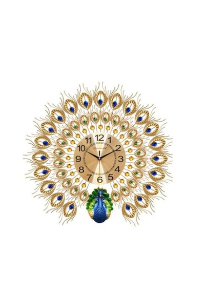 BV Peacock-shaped wall clock, 70 cm, 116D