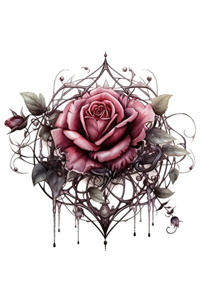 BV Decorative Sticker, Roses, Pink, 62 cm - (1343STK-14)
