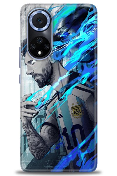 Rulet Aksesuar غطاء متوافق مع هاتف هواوي هونر مطبوع HD - غطاء سيليكون مصمم - 19