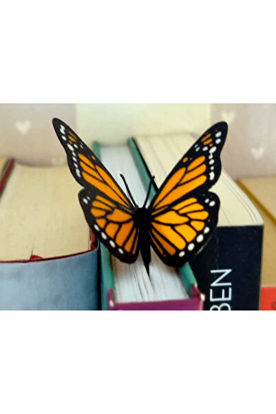 Fabrion علامة كتاب على شكل فراشة ملكية ثلاثية الأبعاد - تصميم واقعي ثلاثي الأ...