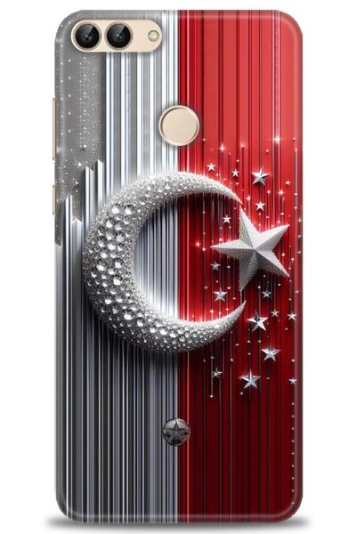 Rulet Aksesuar غطاء متوافق مع هاتف هواوي بي سمارت HD مطبوع - غطاء سيليكون بتص...