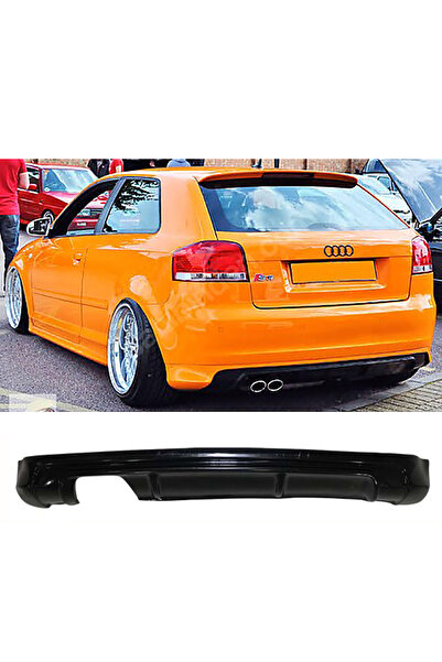 AkmTuning Audi A3 8P Arka Ek 2 Kapı Uyumlu Plastik Mat Siyah Karlık 2004-2008...