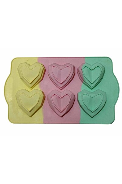 BV Formă de silicon pentru prăjituri și tarte, în formă de inimă, rezistentă ...