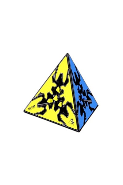 BV Magic Cube 3x3x3 QiYi Gear Pyraminx Speedcube, Black