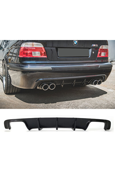 AkmTuning Bmw E39 M5 Difüzör Parlak Siyah Plastik Sağ Sol Çift Çıkış 5 Serisi...