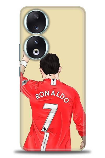 Rulet Aksesuar غطاء متوافق مع هاتف هواوي هونر 90 HD مطبوع + واقي شاشة سيراميك...