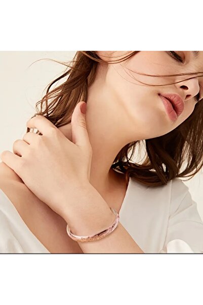 İMREN AKSESUAR Copper Flower Patterned Bracelet