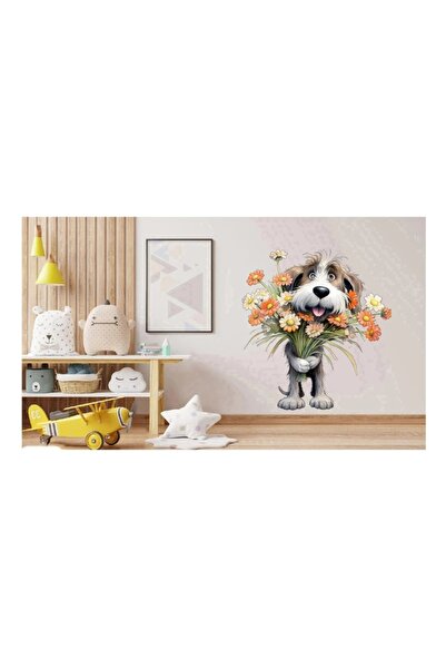 BV Decorative Sticker, Dog, Grey, 65 cm