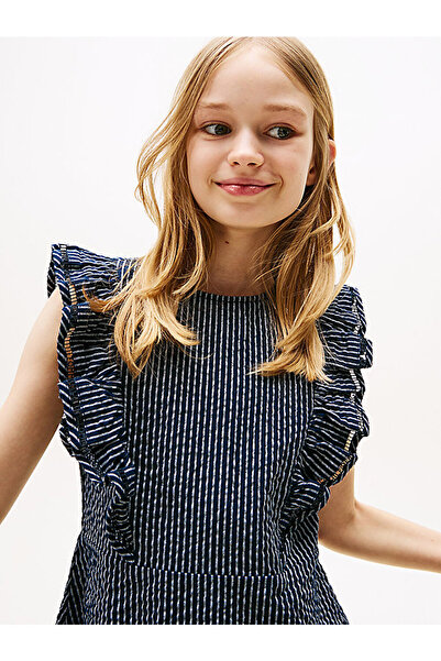 Tommy Hilfiger Girl's Seersucker Stripe Dress