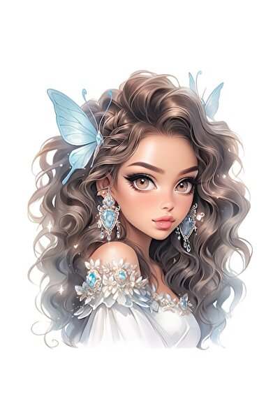 BV Decorative Sticker, Princess, Gray