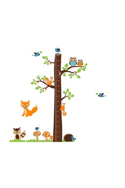 SAB Autocolant de perete Giftify Foxy cu diagramă de creștere 90x60 cm pentru...