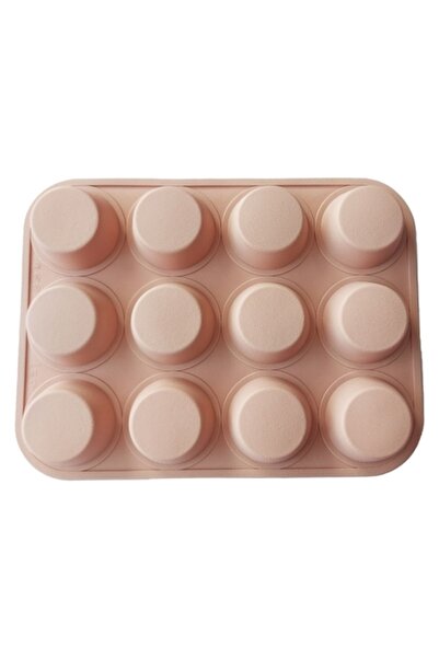 BV Silicone mold 12 cavities, For Muffins, CookStyle, Cream, 38 cm, 226COF