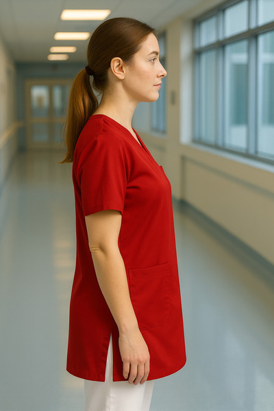 mirach 4-Pocket Nurse and Doctor Scrubs Single Top Uniform Hospital Surgical Uniform Comfortable Medical Clothing