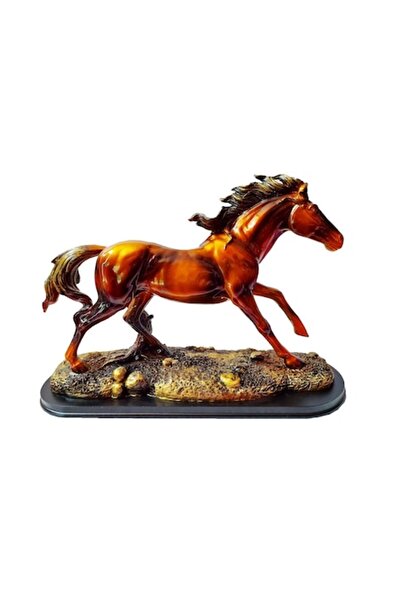BV Horse-shaped statuette, Brown, 42 cm, YY884