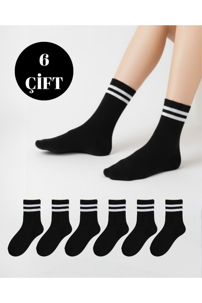 Semay Çorapları 6'lı Çemberli Unisex Kolej Çorap