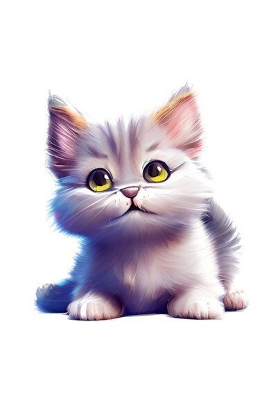 BV Decorative sticker, Cat, White, 67 cm, 1218STK