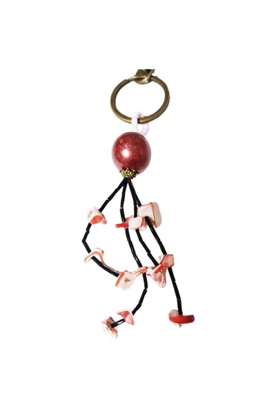 BV Keychain for Keys, Bag or Backpack, Beads, 9BRL