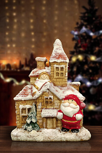 Dekoromi Dekoratif Yılbaşı Evi Heykel Biblo