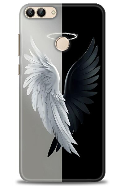 Rulet Aksesuar غطاء متوافق مع هاتف هواوي بي سمارت HD مطبوع - غطاء سيليكون مصم...