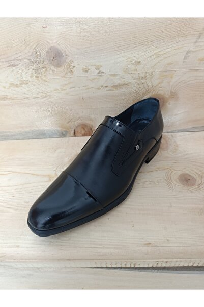 LİCCAS Men's Winter Classic Shoes Genuine Leather Rubber and Non-Slip Sole Slip-On Water Resistant