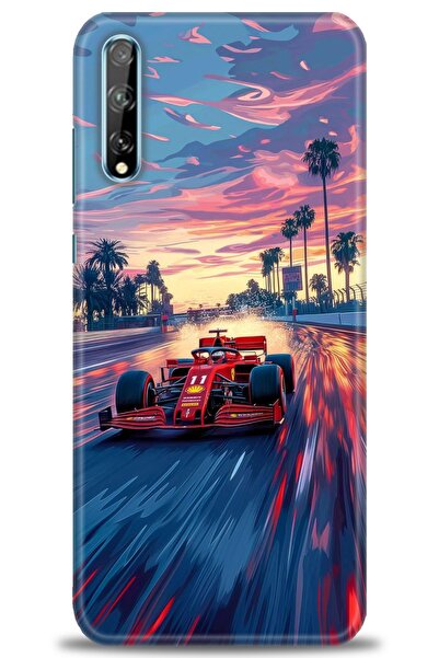 Rulet Aksesuar حافظة متوافقة مع هاتف هواوي بي سمارت إس + واقي شاشة من السيرام...