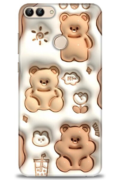 Rulet Aksesuar غطاء متوافق مع هاتف هواوي بي سمارت HD مطبوع - غطاء سيليكون مصم...