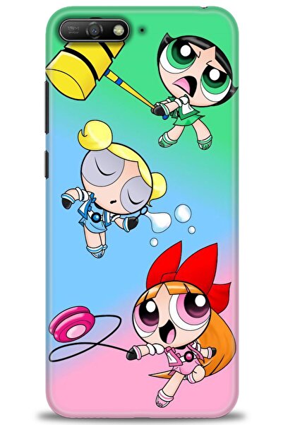 Rulet Aksesuar غطاء متوافق مع هاتف هواوي Y6 2018 HD مطبوع - غطاء سيليكون مصمم...