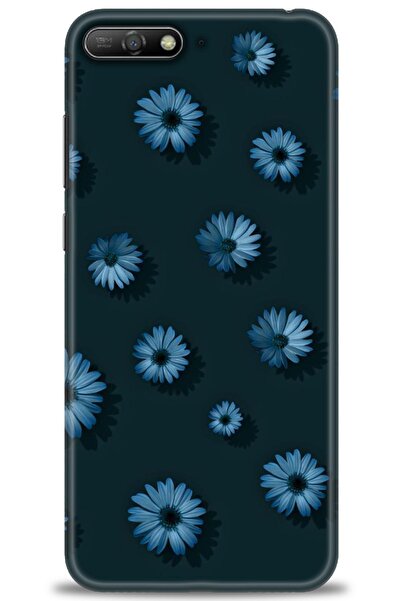 Rulet Aksesuar حافظة متوافقة مع هاتف هواوي Y6 2018 HD مطبوع + واقي شاشة سيرام...