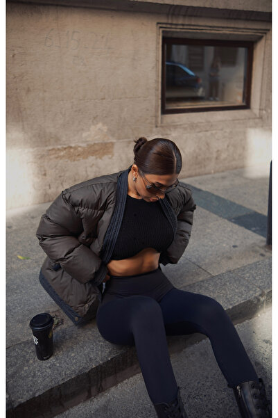 ForOus Open Front Inflatable Coat with Snap Closure on the Half