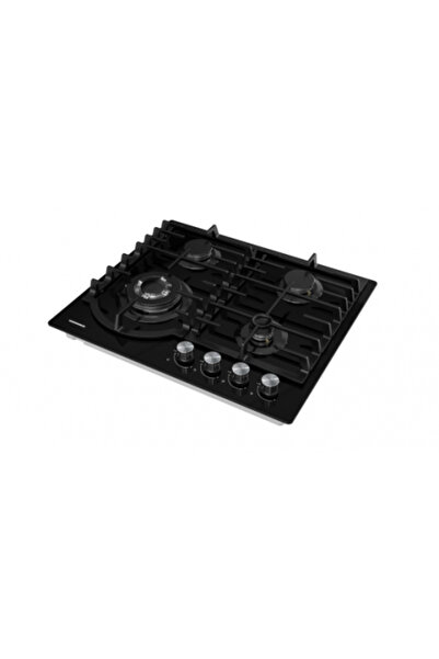 Heinner HBH-M447IWFGBK Built-in Hob, Gas, 4 Burners, Cast Iron Grill, Wok, Electric Ignition