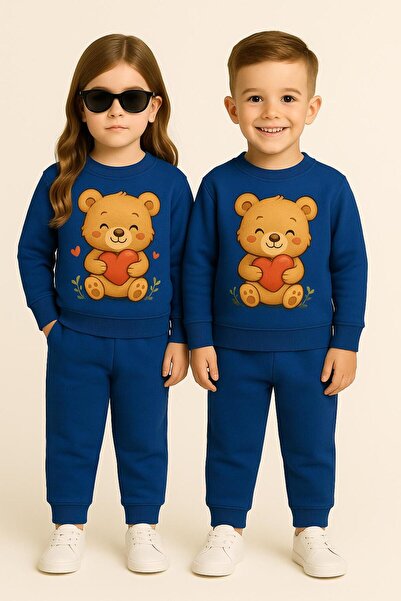 playwear ΜΟΝΟ ΤΕΜΑΧΙΟ Παιδικό Βαμβακερό Φούτερ με στάμπα αρκουδάκι - Σετ Φούτ...