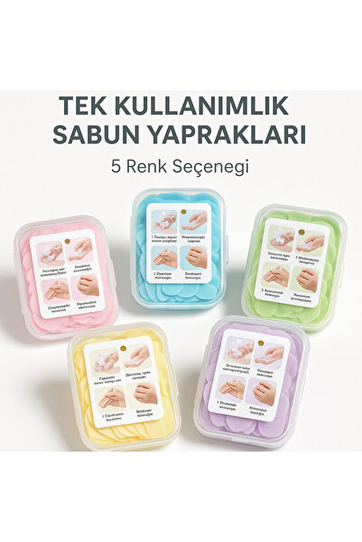 Amentes 100' lü 1 paket lila renk Küçük Çanta boyu yıldız el sabunu renkler f...