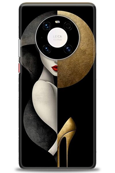 Rulet Aksesuar غطاء متوافق مع هاتف هواوي ميت 40 برو HD مطبوع - غطاء سيليكون م...